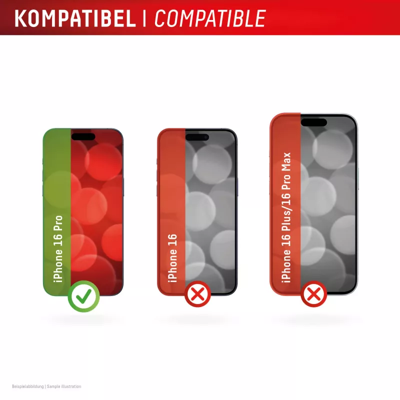 Displex Smart Glass (9H) priekš Apple iPhone 16 Pro, montāžas uzlīme, neplīstošs