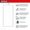 Displex Premium Anti-Reflex ekrāna aizsargs (pretatstarojošs pilns pārklājums, 10H) Samsung Galaxy S24 Ultra, Eco montāžas rāmis, pilns pārklājums
