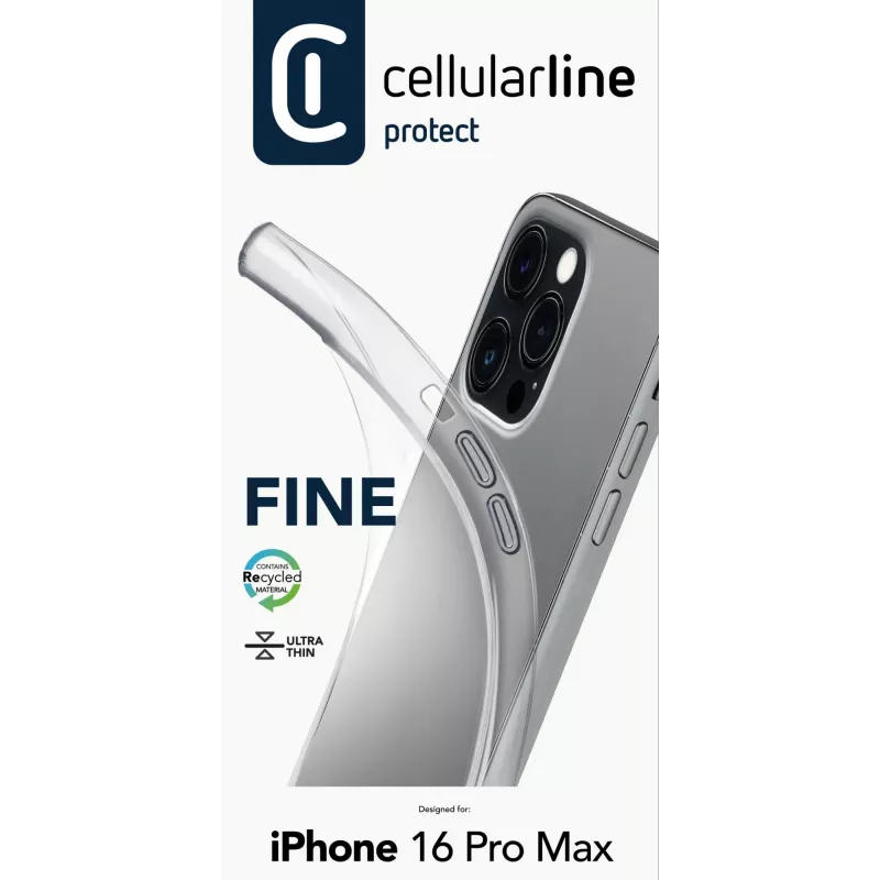 Vāciņš Cellularline FINECIPH16PRMT iPhone 16 Pro Max caurspīdīgs