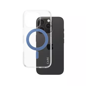 Vāciņš PanzerGlass 1317 mobilā tālruņa futrālis Zils Caurspīdīgs iPhone 16 Pro 6,3 collas