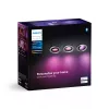 Philips Hue balta and colour ambience 3-paka Centura padziļinātais prožektors