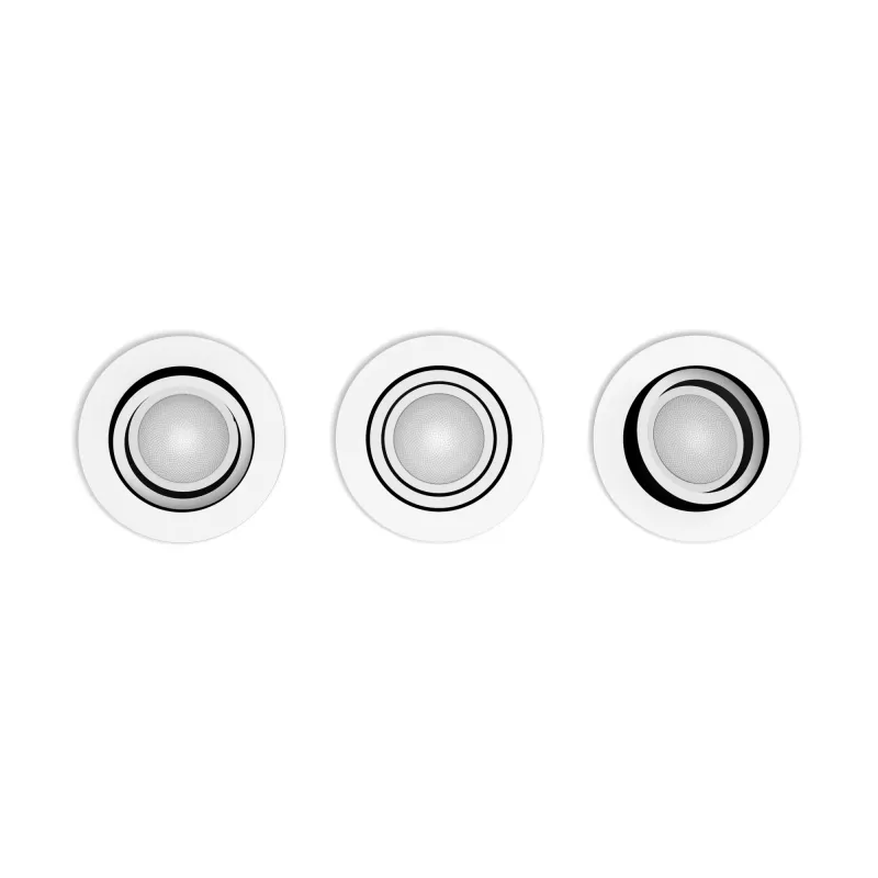 Philips Hue balta and colour ambience 3-pack Centura iegremdējamais prožektors
