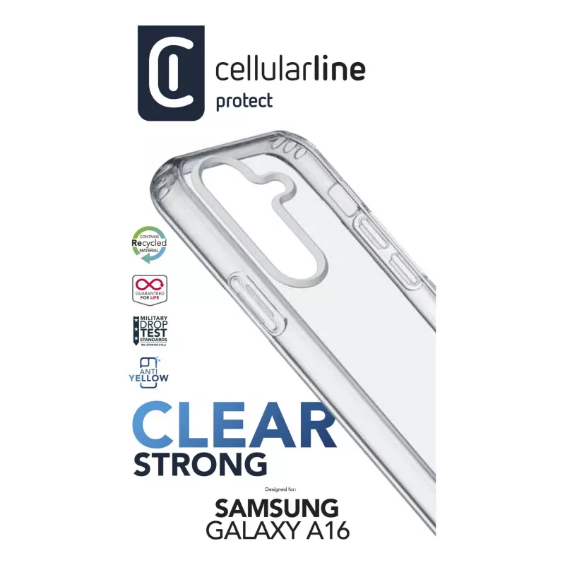 Cover Cellularline CLEARDUOGALA16T Samsung Galaxy A16 17 cm Transparent
