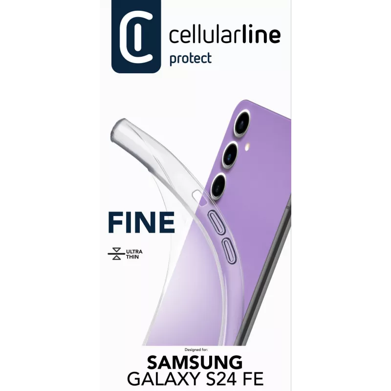 Cover Cellularline Galaxy S24 Fe 17 cm Caurspīdīgs