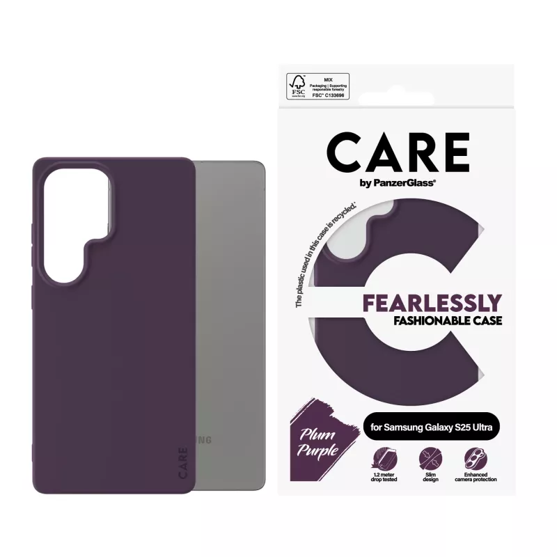 PanzerGlass CARE™ by ® Case Plum violeta Samsung Galaxy S25 Ultra