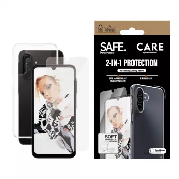 PanzerGlass CARE™ by ® 2-in-1 Bundle Samsung Galaxy A26 5G, Samsung, Samsung - Galaxy A26 5G, Sausa uzklāšana, Izturīgs pret skrāpējumiem, Triecienizturīgs, Caurspīdīgs, 1 gab.