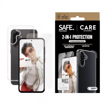 PanzerGlass CARE 2-in-1 komplekts Samsung Galaxy A35 5G — ekrāna aizsargs un aizsargapvalks