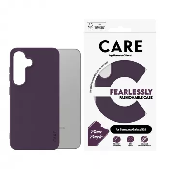 PanzerGlass CARE by moderns vāciņš vāciņš plūmju purpura krāsā Samsung Galaxy S25 caurspīdīgs