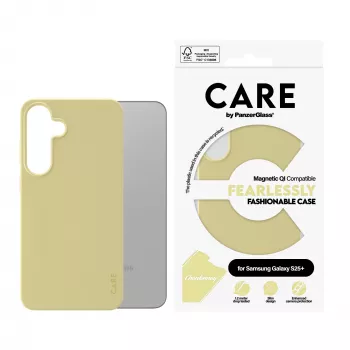 PanzerGlass CARE™ by ® Case Chardonnay ar Qi saderību Samsung Galaxy S25+
