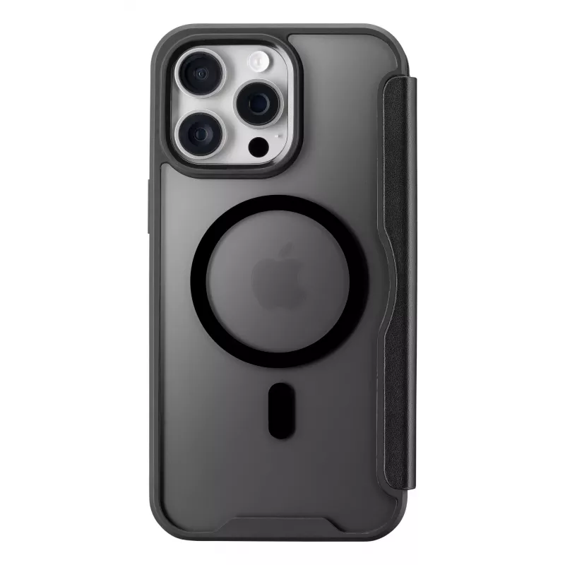 Cellularline Daily Mag - iPhone 16 Pro Max vāciņš-grāmatiņa ar puscaurskatāmu cieto aizmuguri, saderīgs ar MagSafe® ekosistēmu