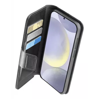 Folio Case Cellularline Galaxy S25 16,1 cm Melns ar 3 karšu kabatām