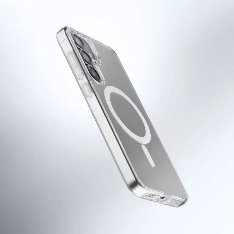 Cellularline Gloss Mag - Galaxy S25 Magnetic case for charging and attaching to the MagSafe charger