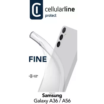 Apvalks Cellularline FINECGALA36T Samsung Galaxy A36/A56 Caurspīdīgs