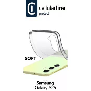 Cover Cellularline SOFTGALA26T Samsung Galaxy A26, caurspīdīgs