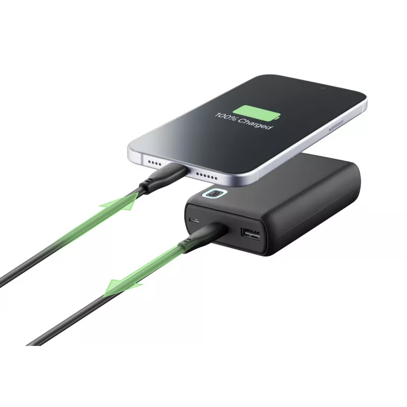 Cellularline ESSENCE TURBO 10000 pārnēsājamais lādētājs 10000 mAh Power Delivery 20W