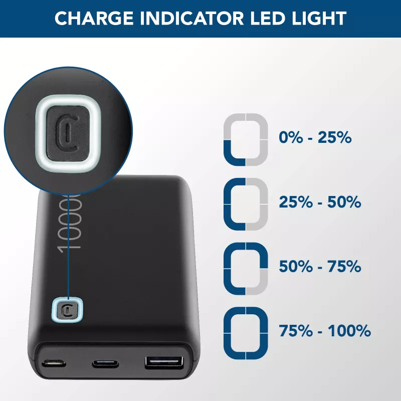Cellularline ESSENCE TURBO 10000 pārnēsājamais lādētājs 10000 mAh Power Delivery 20W
