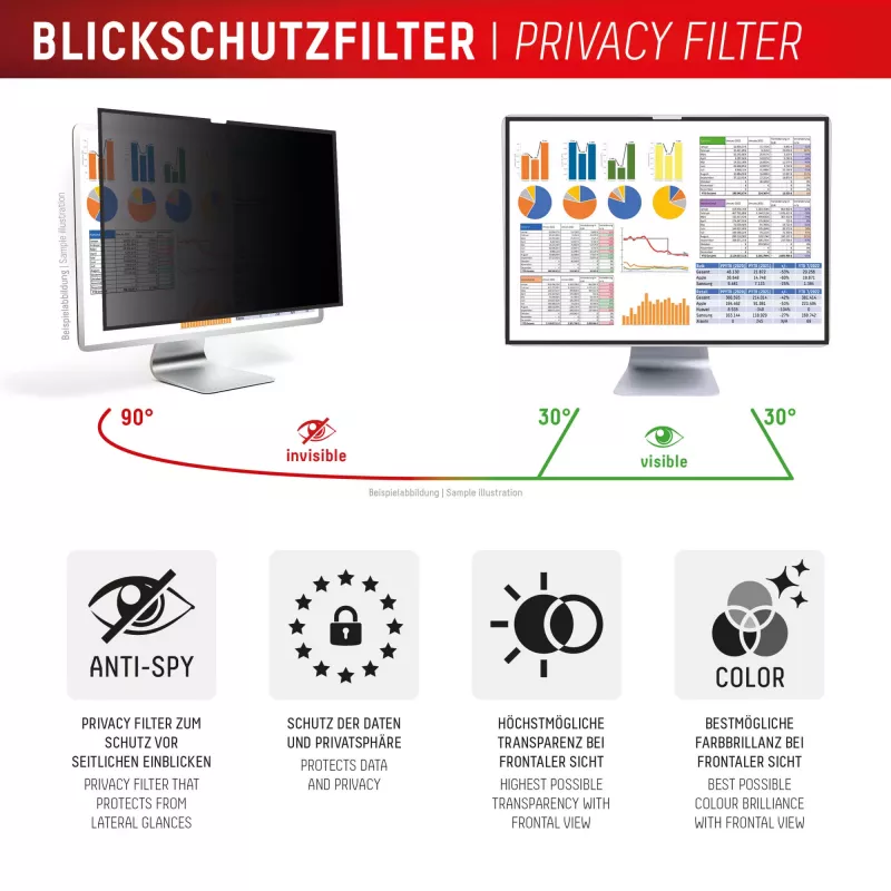 Displex PRIVACY SAFE noņemams divvirzienu privātuma filtrs Studio Display 27 collām