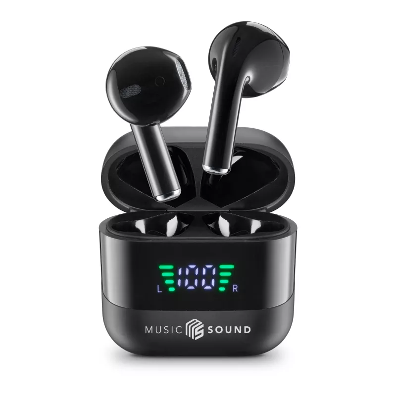 Music Sound SPARK TWS austiņas ar LED displeju