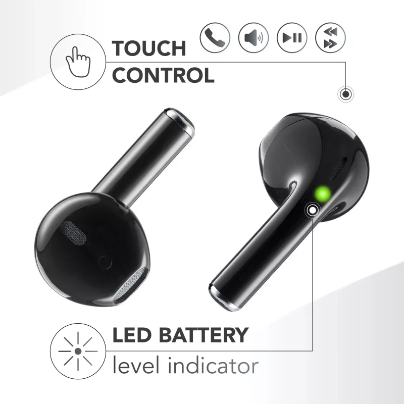 Music Sound SPARK TWS austiņas ar LED displeju