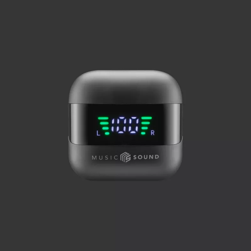 Music Sound SPARK TWS austiņas ar LED displeju