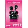 Music Sound SPARK TWS austiņas ar LED displeju, True Wireless Stereo (TWS), zvani/mūzika, 66 g, austiņas, rozā