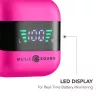 Music Sound SPARK TWS austiņas ar LED displeju, True Wireless Stereo (TWS), zvani/mūzika, 66 g, austiņas, rozā