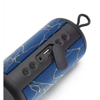 Music Sound vertikālais Bluetooth skaļrunis 5 W, 5 W, bezvadu, 0,15 m, mono pārnēsājams skaļrunis, zils, cilindrs