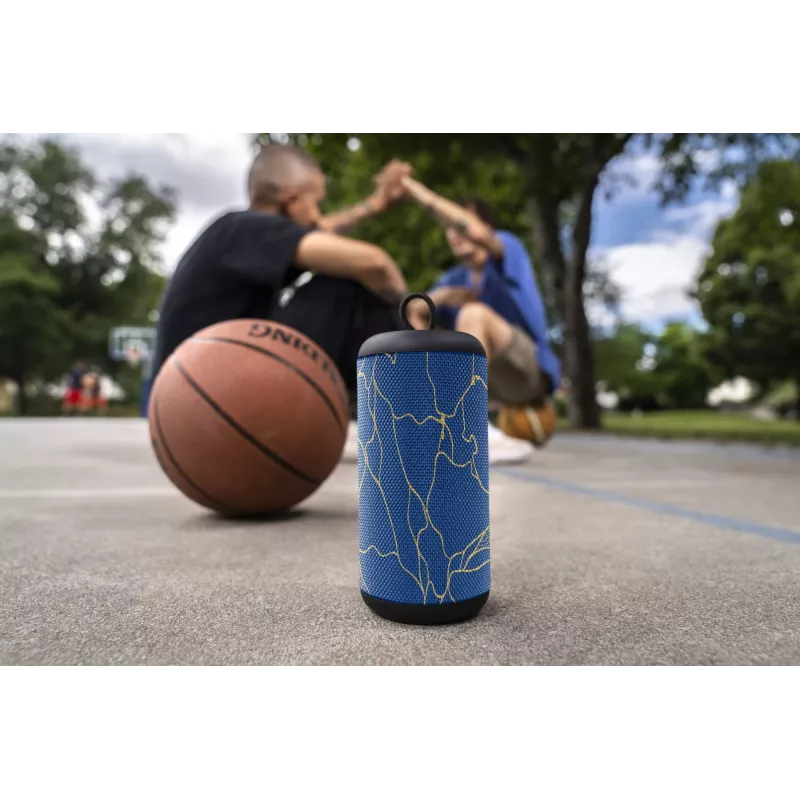 Music Sound vertikālais Bluetooth skaļrunis 5 W, 5 W, bezvadu, 0,15 m, mono pārnēsājams skaļrunis, zils, cilindrs