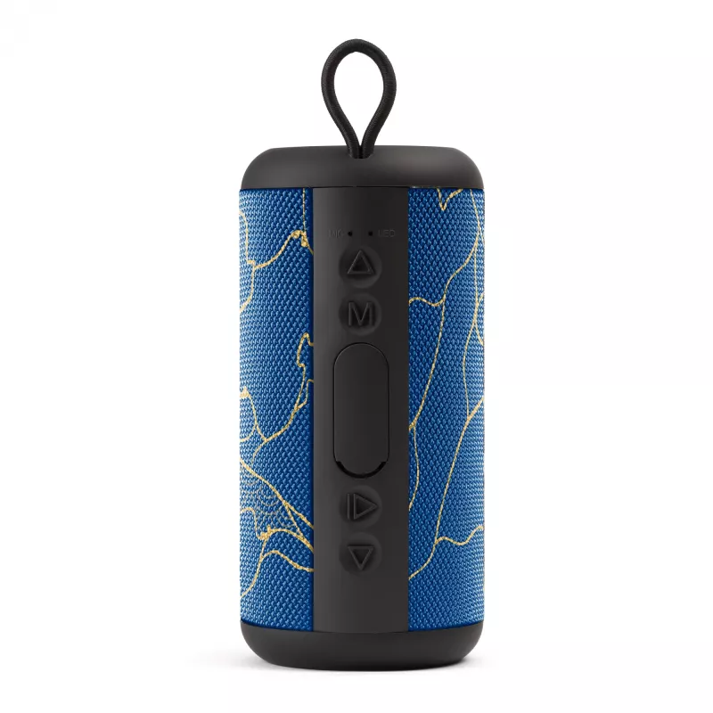 Music Sound vertikālais Bluetooth skaļrunis 5 W, 5 W, bezvadu, 0,15 m, mono pārnēsājams skaļrunis, zils, cilindrs