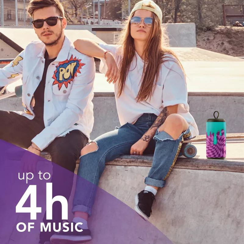 Mono Portable Speaker Music Sound vertikālais skaļrunis violets