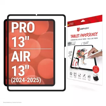 Displex TABLET PAPERSENSE iPad Pro 13'' (2024)/Air 13'' (2025/2024), noņemama rakstīšanas vai zīmēšanas plēve ar papīra sajūtu