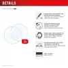 Displex 9H stikls Galaxy Watch 7/6 (40mm), 2 gab., īpaši plāns, bez apmalēm, pret traipiem, ražots Vācijā