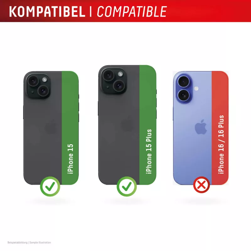 Displex Premium Camera Lens Glass, iPhone 15/15 Plus, 10H, Single Rings, DLC, caurspīdīgs, Quick Mount
