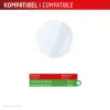 Displex 9H Glass Galaxy Watch 7/6 (44mm), 2-pack, īpaši plāns, bezmalas, pret traipiem, ražots Vācijā