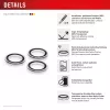 Displex Premium kameras lēcas stikls, iPhone 16 Pro/16 Pro Max, 10H, viengabala riņķi, DLC, caurspīdīgs, Quick Mount