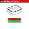 Displex 10H rūdītais stikls Apple Watch SE3/SE2/SE (40 mm), pilna korpusa futrālis, IP68, uzspiežams, caurspīdīgs
