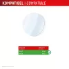Aizsargstikls Compulocks Displex 9H Garmin fenix 8 / fenix E (47 mm) — 2 gab. iepakojumā, īpaši plāns, bez apmalēm, noturīgs pret pirkstu nospiedumiem
