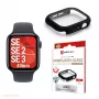 Ekrāna aizsargs PanzerGlass Displex 10H Apple Watch SE3/SE2/SE (40mm) — pilna korpusa, IP68, uzspiežams, melns matēts