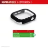 Ekrāna aizsargs PanzerGlass Displex 10H Apple Watch SE3/SE2/SE (40mm) — pilna korpusa, IP68, uzspiežams, melns matēts