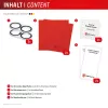 Displex Full Cover kameras objektīva stikls iPhone 16/16 Plus/17, 10H, pilns kameras aizsargs, ātra uzstādīšana, 2 gab.