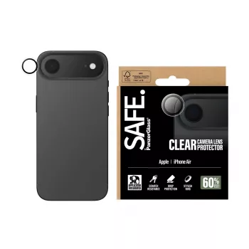Kameras objektīva aizsargs PanzerGlass SAFE. iPhone 17 Air Izturīgs pret skrāpējumiem un triecieniem Caurspīdīgs