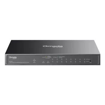 TP-Link Omada ES210GP tīkla komutators Pārvaldīts L2 Gigabit Ethernet (10/100/1000) Power over Ethernet (PoE) DIN sliede Melns