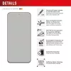 Displex privātuma ekrāna aizsargs (10H) Samsung Galaxy S25 FE/S24 FE, Eco montāžas rāmis, privātuma filtrs