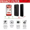 Displex Privacy Full Cover ekrāna aizsargs (10H) Apple iPhone XR/11, montāžas rāmis, privātuma filtrs, rūdīts stikls, pret skrāpējumiem izturīga aizsargplēve, saderīgs ar maciņiem