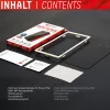 Displex Privacy Full Cover ekrāna aizsargs (10H) Apple iPhone XR/11, montāžas rāmis, privātuma filtrs, rūdīts stikls, pret skrāpējumiem izturīga aizsargplēve, saderīgs ar maciņiem