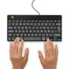 R-Go Tools ergonomiskā tastatūra R-Go Compact Break, kompakta tastatūra ar pārtraukuma programmatūru, AZERTY (FR), vadu, melna