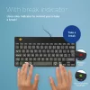 R-Go Tools ergonomiskā tastatūra R-Go Compact Break, kompakta tastatūra ar pārtraukuma programmatūru, AZERTY (FR), vadu, melna