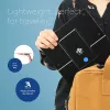 R-Go Tools klēpjdatora statīvs R-Go Riser Flexible, regulējams saliekams klēpjdatora pacēlājs, ergonomisks, Hylite alumīnija, melns