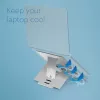 R-Go Tools Laptop statīvs R-Go Riser Flexible, regulējams salokāms klēpjdatora statīvs, ergonomisks, Hylite alumīnijs, sudrabs