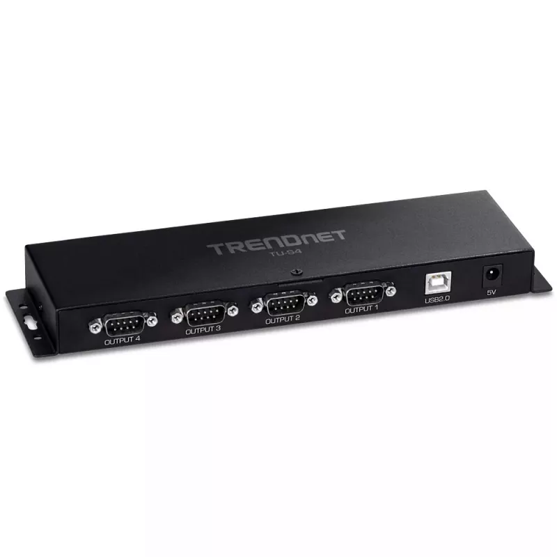 Interfeisa karšu adapteris RS-232 Trendnet TU-S4 USB Type-B sievišķais melns